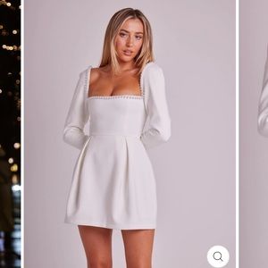 Odd Muse London The Ultimate Muse Pearl Dress in White